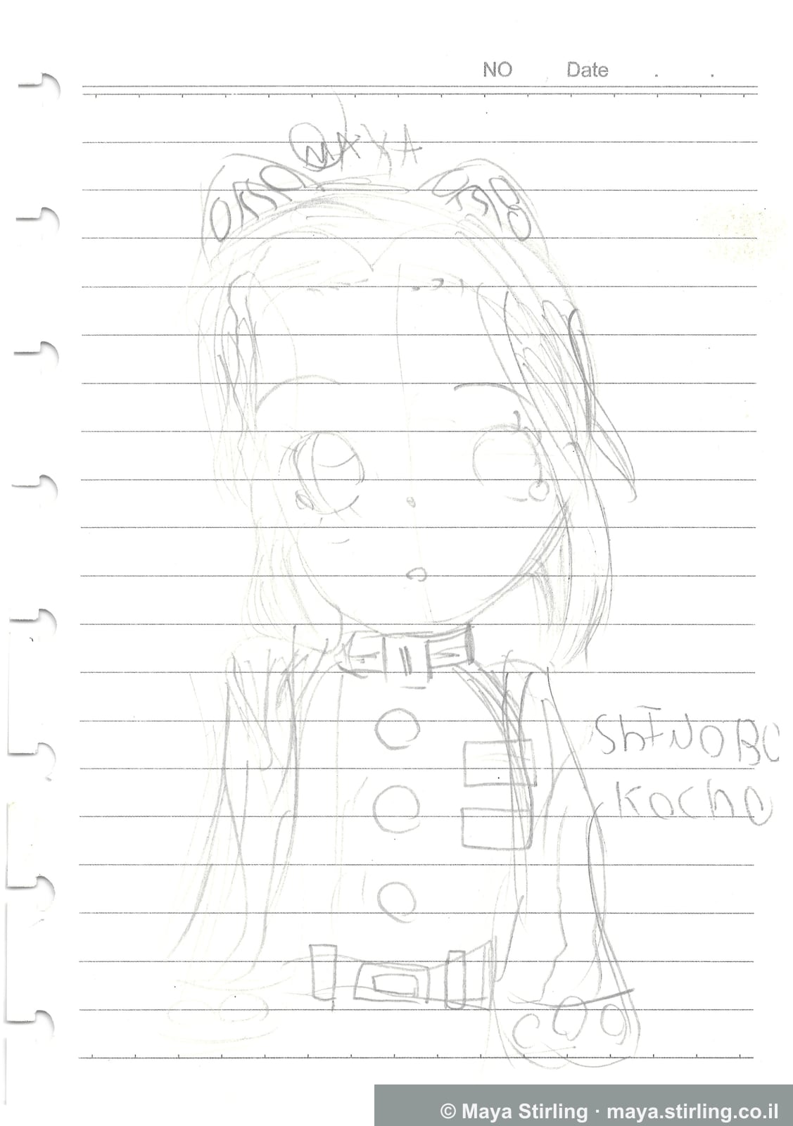 Untitled artwork, Sketch