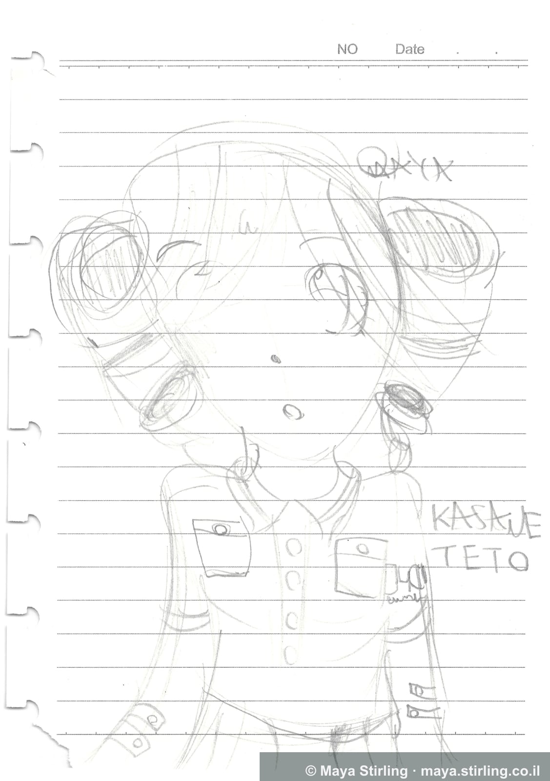 Untitled artwork, Sketch