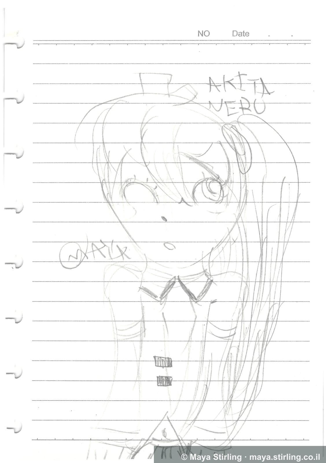 Untitled artwork, Sketch